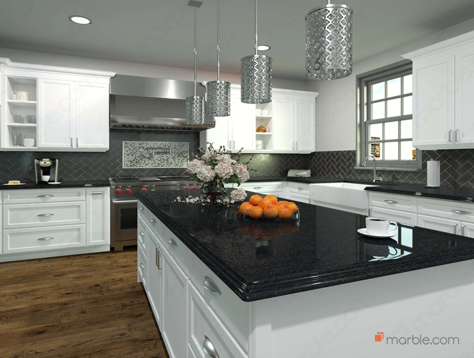 Best Granites For Pairing With White Cabinets Marble Com   Absolute Black WM 